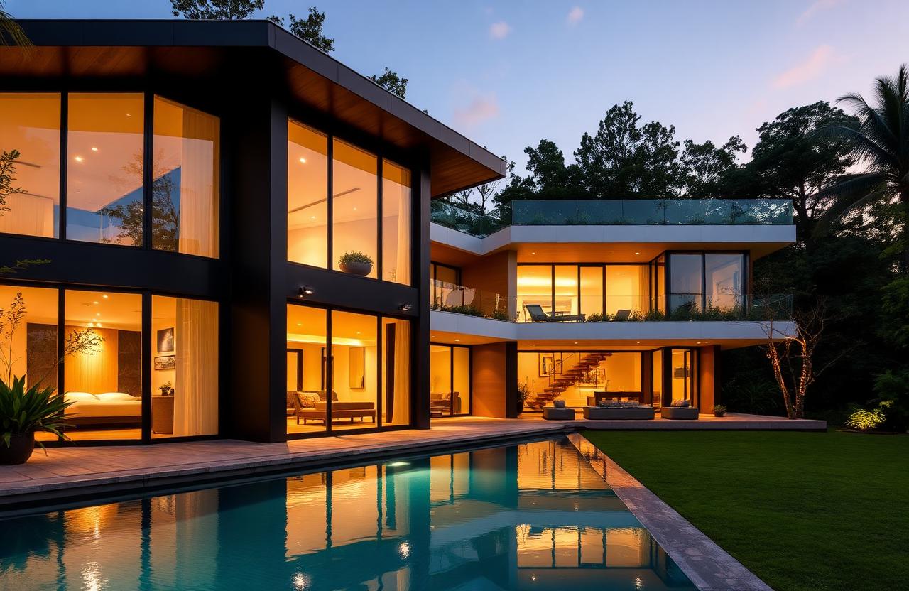 Casa moderna com piscina no Jardim Goiás